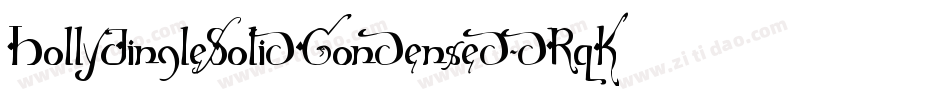 HollyJingleSolidCondensed-dRqK字体转换