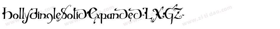 HollyJingleSolidExpanded-LXGZ字体转换 HollyJingleSolidExpanded-LXGZ字体转换