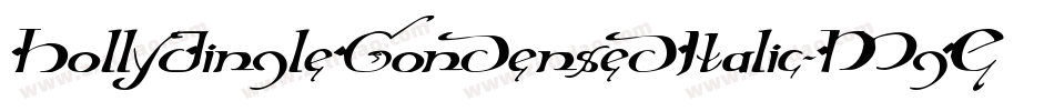 HollyJingleCondensedItalic-MgEY字体转换