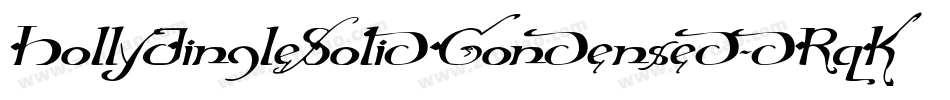 HollyJingleSolidCondensed-dRqK字体转换