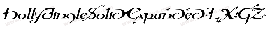 HollyJingleSolidExpanded-LXGZ字体转换 HollyJingleSolidExpanded-LXGZ字体转换