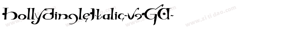 HollyJingleItalic-v9GA字体转换
