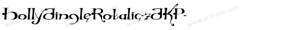 HollyJingleRotalic-7JKP字体转换