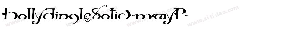HollyJingleSolid-mwyP字体转换