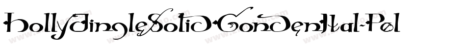 HollyJingleSolidCondenItal-P0lr字体转换