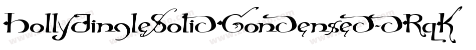 HollyJingleSolidCondensed-dRqK字体转换