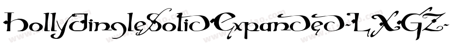 HollyJingleSolidExpanded-LXGZ字体转换 HollyJingleSolidExpanded-LXGZ字体转换