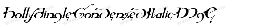HollyJingleCondensedItalic-MgEY字体转换