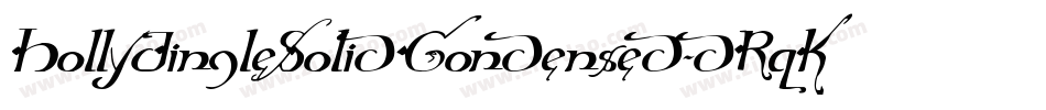 HollyJingleSolidCondensed-dRqK字体转换