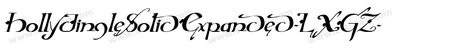 HollyJingleSolidExpanded-LXGZ字体转换 HollyJingleSolidExpanded-LXGZ字体转换