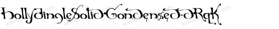 HollyJingleSolidCondensed-dRqK字体转换
