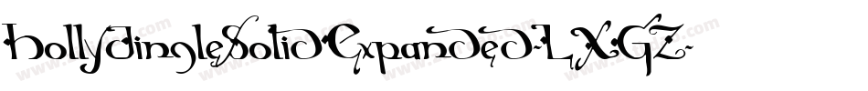 HollyJingleSolidExpanded-LXGZ字体转换 HollyJingleSolidExpanded-LXGZ字体转换