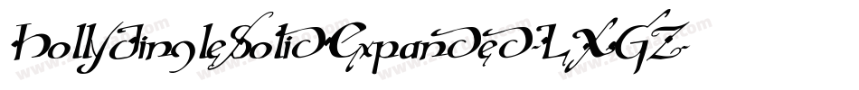 HollyJingleSolidExpanded-LXGZ字体转换 HollyJingleSolidExpanded-LXGZ字体转换