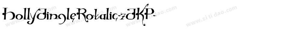 HollyJingleRotalic-7JKP字体转换