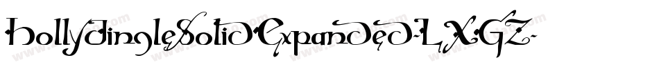 HollyJingleSolidExpanded-LXGZ字体转换 HollyJingleSolidExpanded-LXGZ字体转换