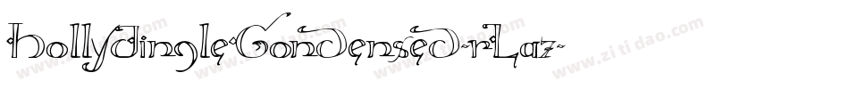 HollyJingleCondensed-rLa7字体转换