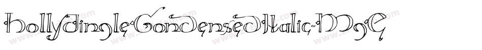 HollyJingleCondensedItalic-MgEY字体转换