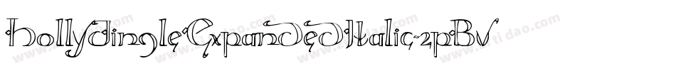 HollyJingleExpandedItalic-2pBv字体转换
