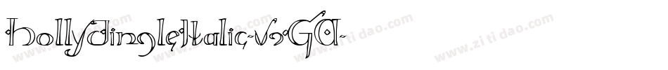 HollyJingleItalic-v9GA字体转换