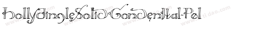 HollyJingleSolidCondenItal-P0lr字体转换