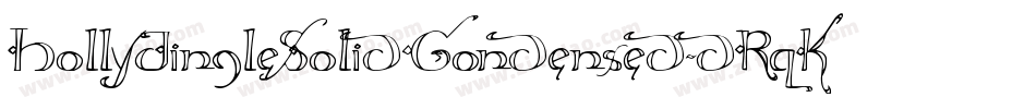 HollyJingleSolidCondensed-dRqK字体转换