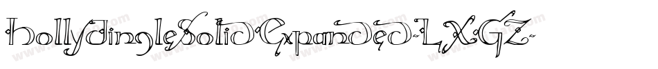 HollyJingleSolidExpanded-LXGZ字体转换 HollyJingleSolidExpanded-LXGZ字体转换