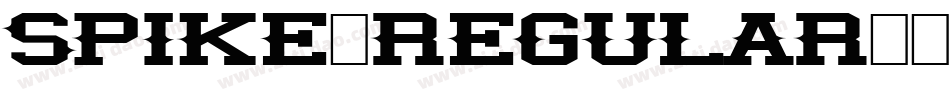 Spike-Regular字体转换