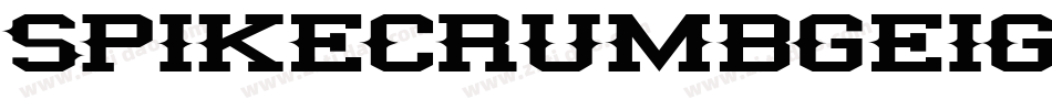 SpikeCrumbGeiger-Ox4字体转换