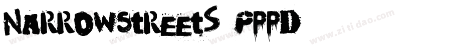 NarrowStreets-Pppd字体转换