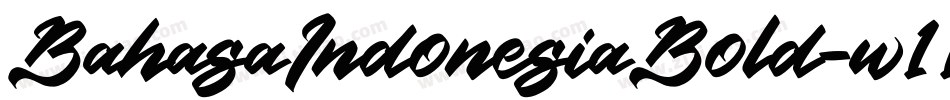 BahasaIndonesiaBold-w11xn字体转换