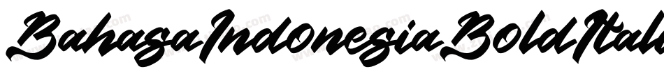 BahasaIndonesiaBoldItalic-7BB3l字体转换