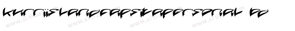 KurriIslandCapsItaPERSONAL-Bd字体转换