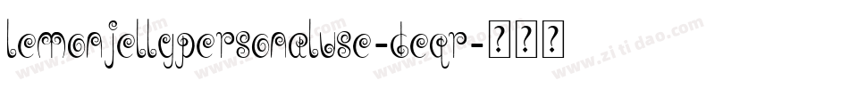 LemonJellyPersonalUse-dEqR字体转换