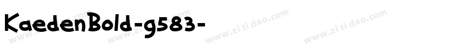 KaedenBold-g583字体转换