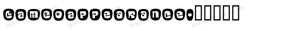 CAMEOAPPearance字体转换