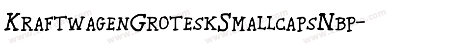 KraftwagenGroteskSmallcapsNbp-2rn8字体转换
