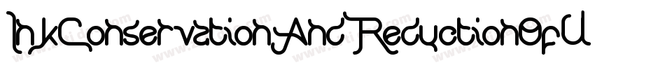 InkConservationAndReductionOfUseStrategicFont-Y8ny字体转换