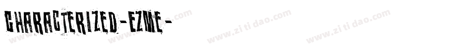 Characterized-EZMe字体转换