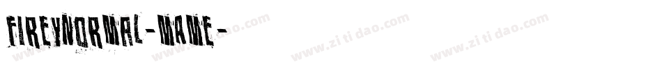 FireyNormal-MAMe字体转换
