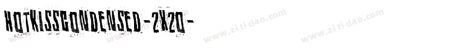HotKissCondensed-2x2o字体转换