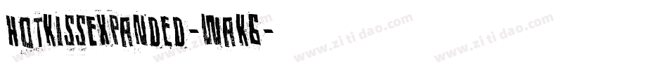 HotKissExpanded-waK6字体转换 HotKissExpanded-waK6字体转换