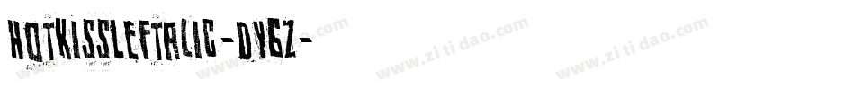 HotKissLeftalic-dY6Z字体转换