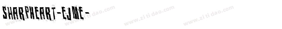 SharpHeart-eJMe字体转换