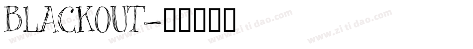 BLACKOUT字体转换