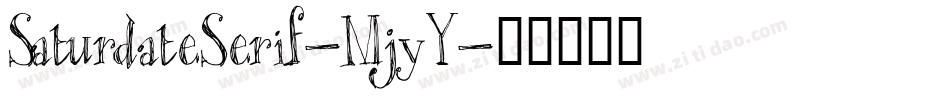 SaturdateSerif-MjyY字体转换