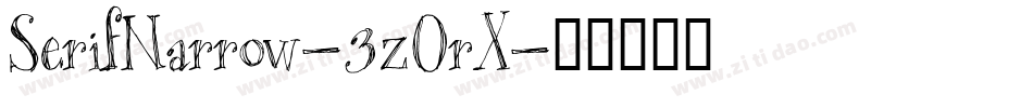 SerifNarrow-3zOrX字体转换