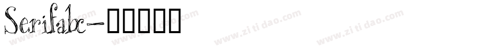 Serifabc字体转换