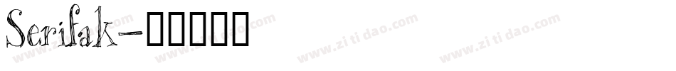 Serifak字体转换