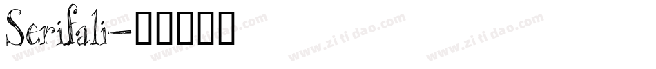 Serifali字体转换