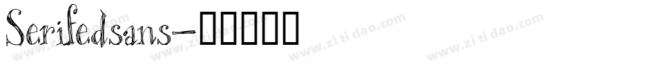 Serifedsans字体转换
